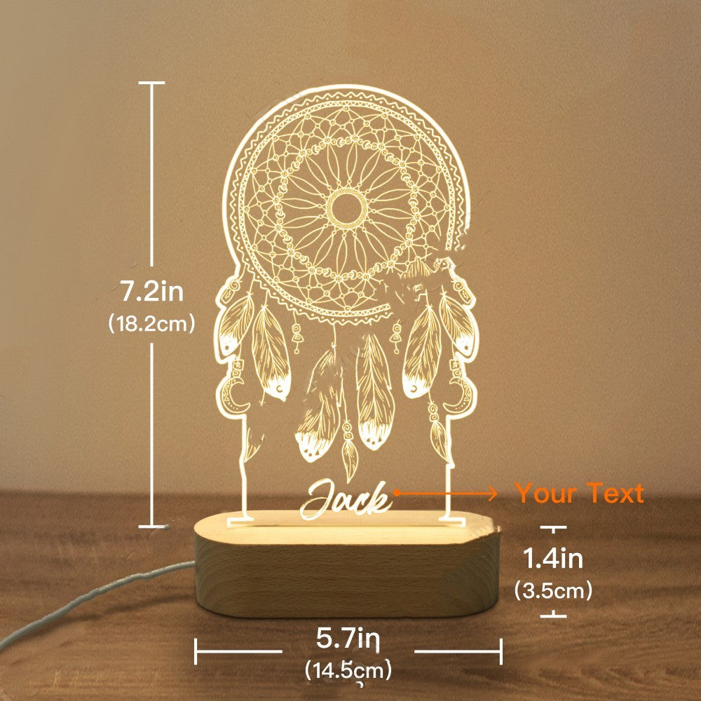 Acrylic Plug-in Led Bedside Lamp