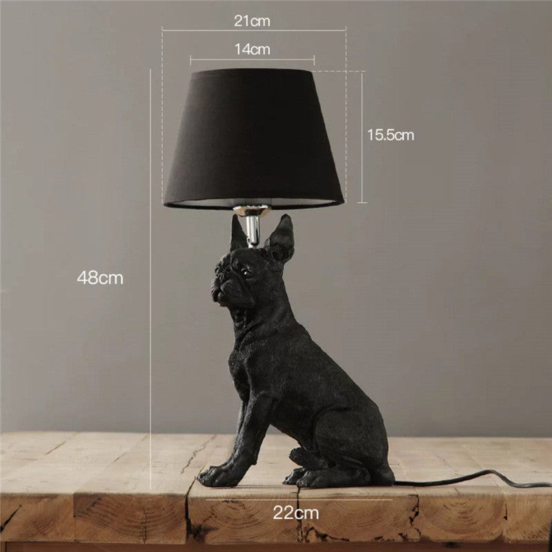 Retro Dog Desk Lamp Bedroom Bedside Lamp Creative Study Decorative Lamps