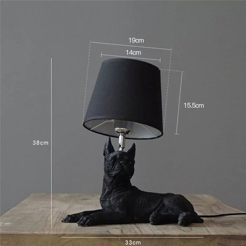 Retro Dog Desk Lamp Bedroom Bedside Lamp Creative Study Decorative Lamps