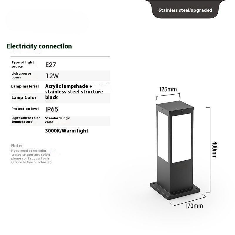 Lawn Lamp Outdoor Courtyard Waterproof Villa