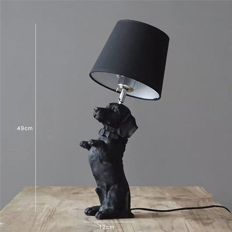 Retro Dog Desk Lamp Bedroom Bedside Lamp Creative Study Decorative Lamps