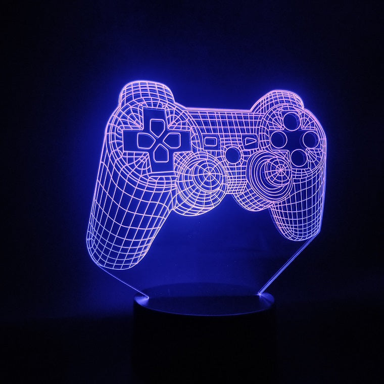 Game handle 3D colorful  lamp