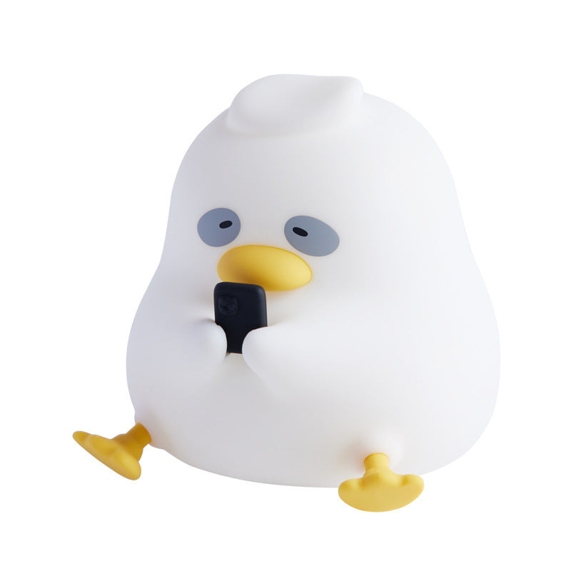 Stay Up Late Duck Small Night Lamp Creative Decompression Led Pat Lamp