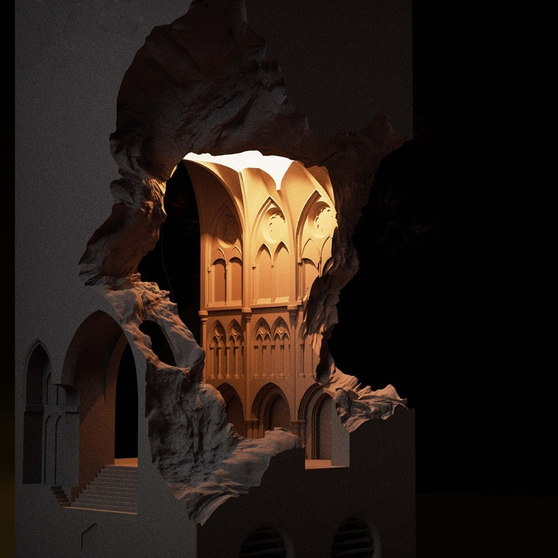 Embedded Plaster Wall Lamp Bedroom Bedside Lamp Wax Melting Lamp